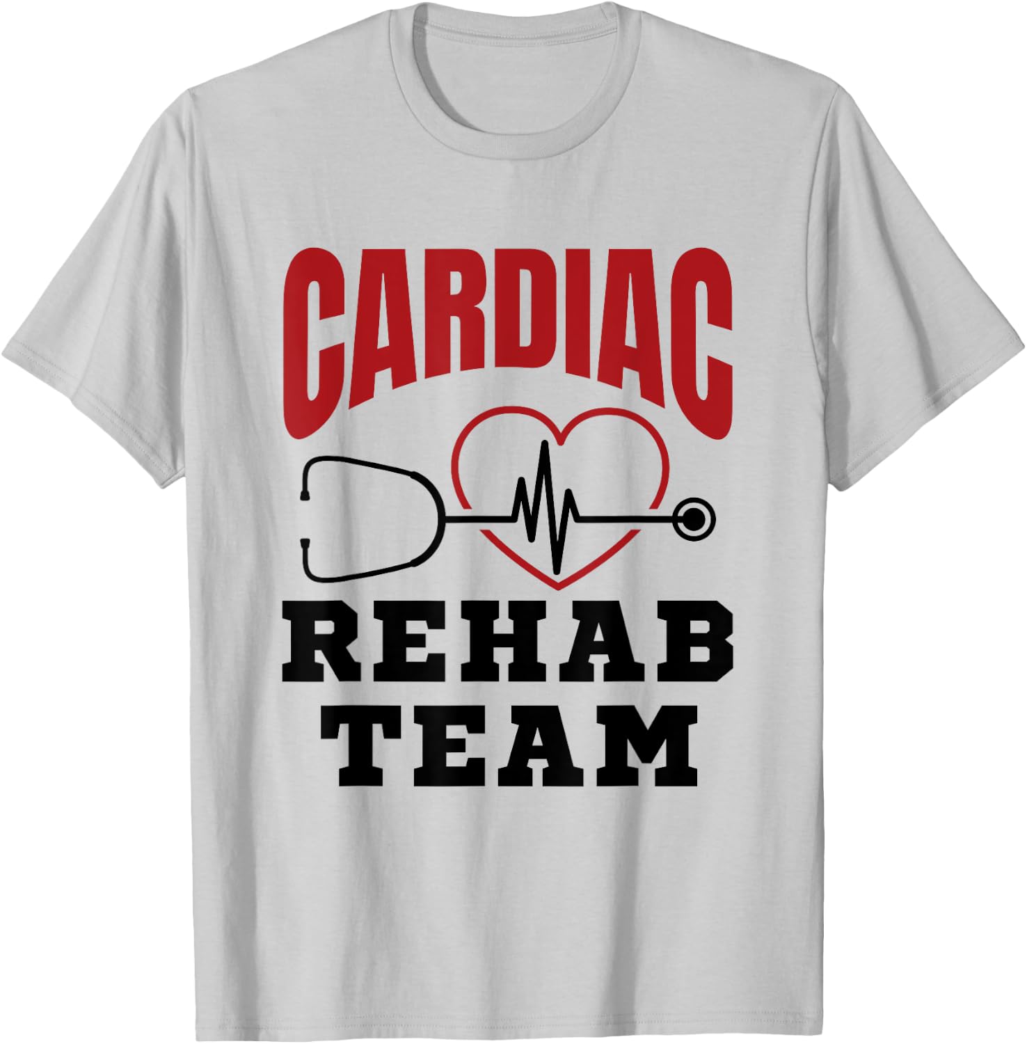 Cardiac Rehab Team T-Shirt - T-Shirt | Ash