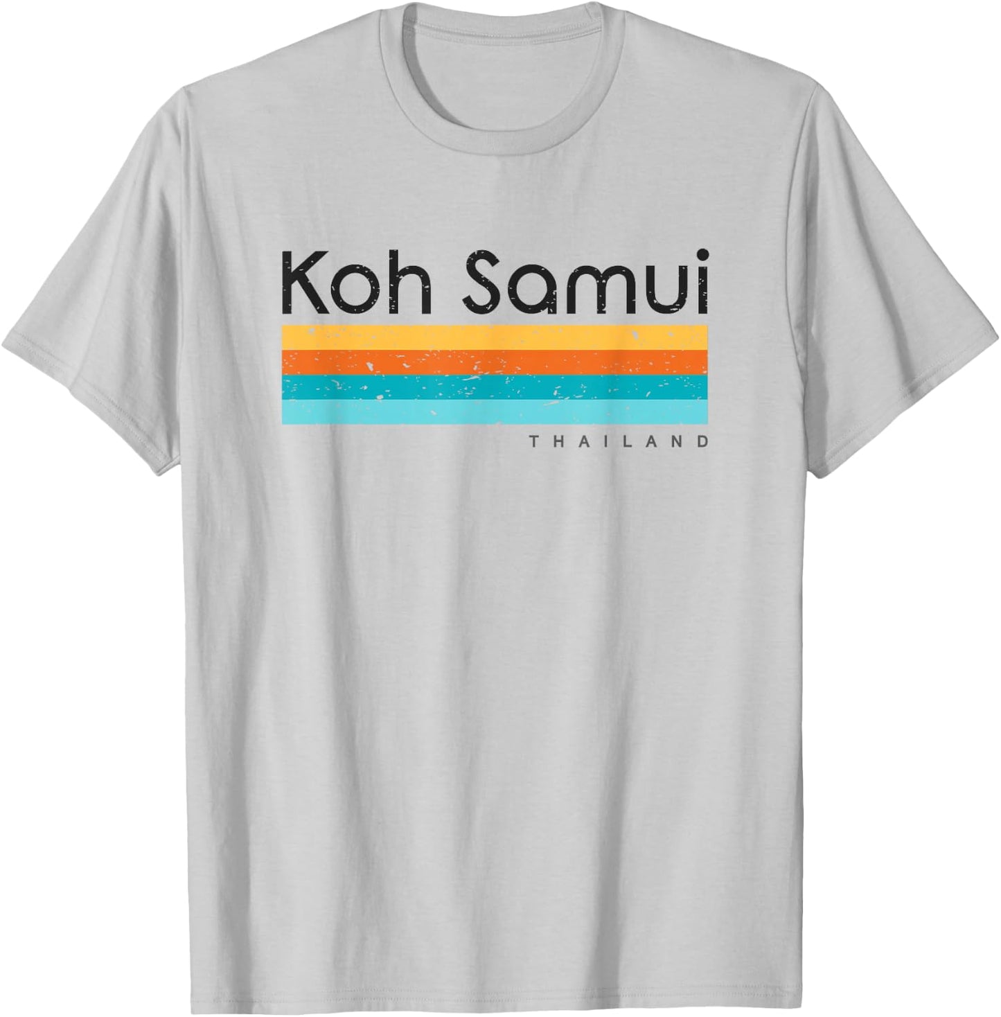 Vintage Koh Samui Thailand Retro Design T-Shirt - T-Shirt | Ash