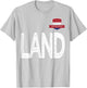 Nederland Netherlands Human-Flag Letter L and A and N and D T-Shirt - T-Shirt | Ash