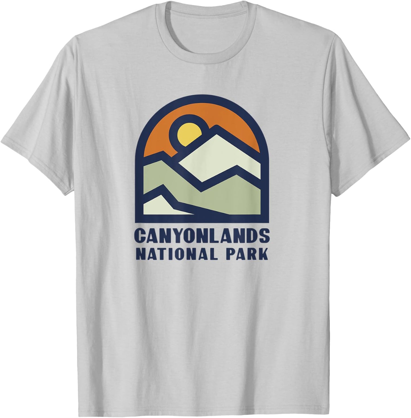 Family Vacation Gift - Retro Canyonlands National Park Zip T-Shirt - T-Shirt | Ash
