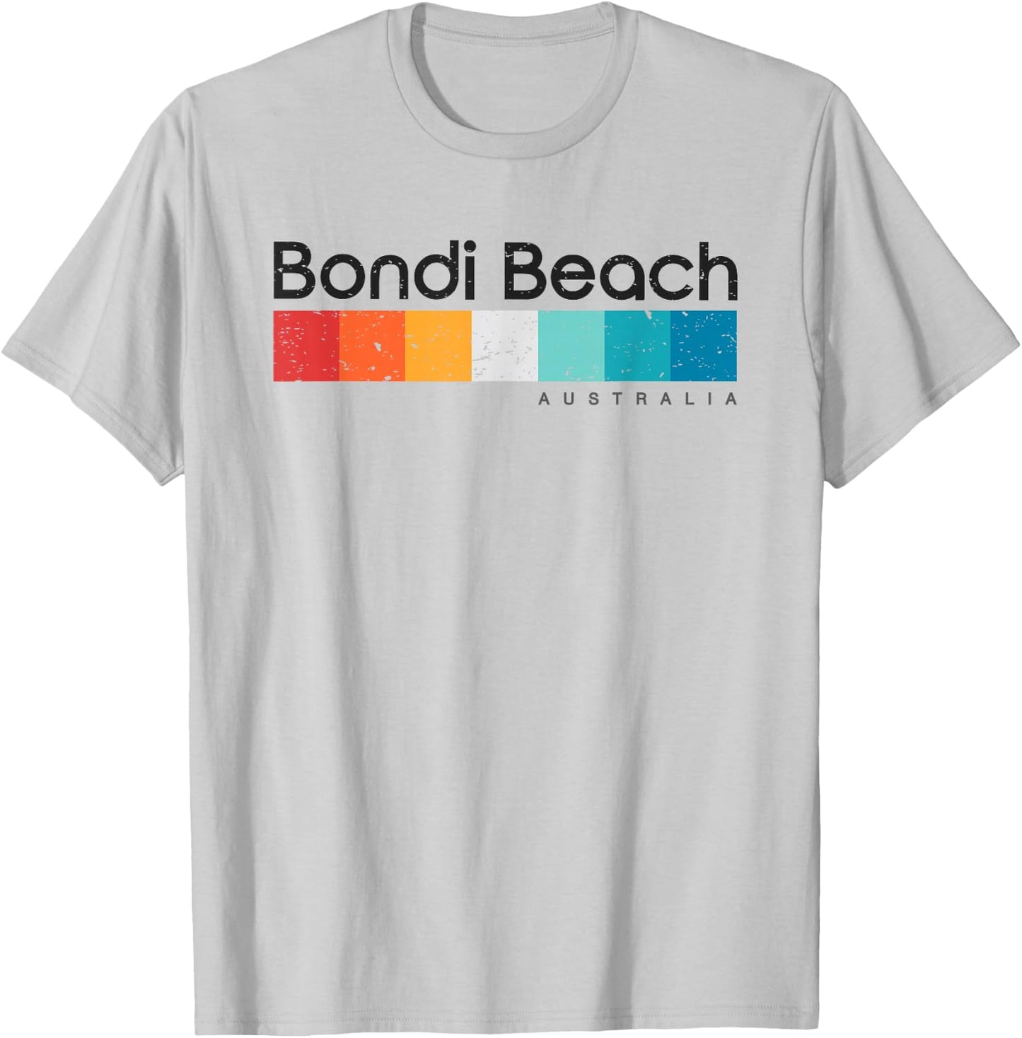 Vintage Bondi Beach Australia Retro Design T-Shirt - T-Shirt | Ash