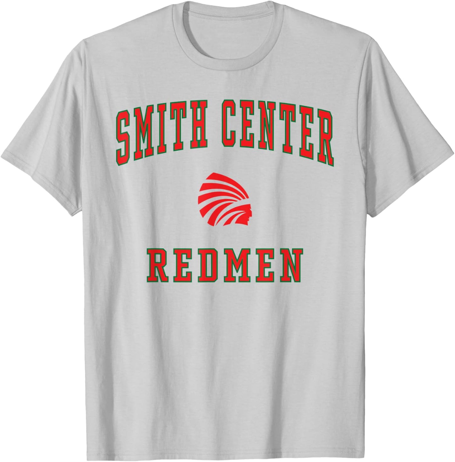 Smith Center High School Redmen T-Shirt - T-Shirt | Ash