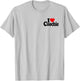 I Love Heart Coochie T-Shirt - T-Shirt | Ash