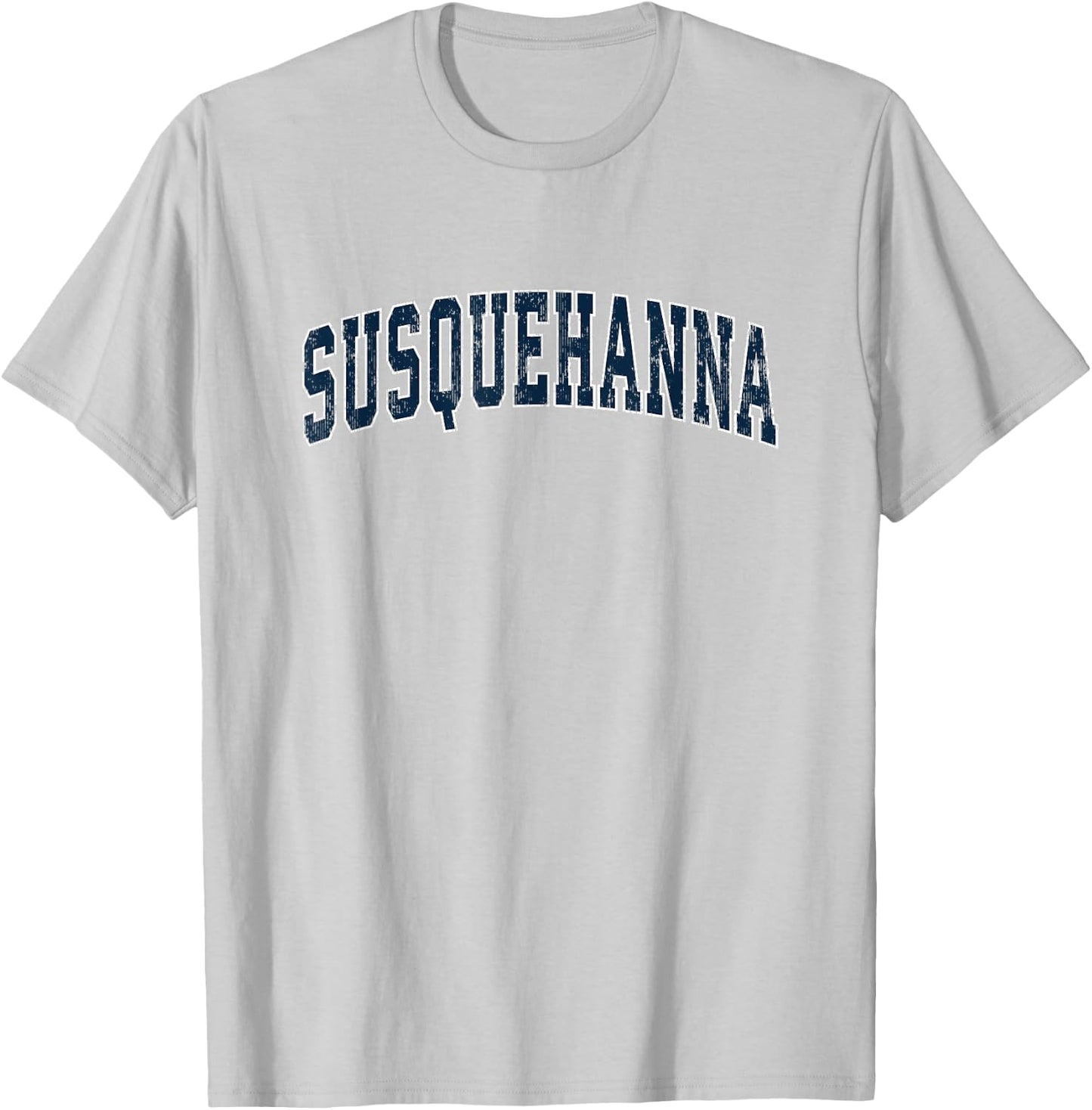 Susquehanna Pennsylvania PA Vintage Sports Design Navy Desig T-Shirt - T-Shirt | Ash