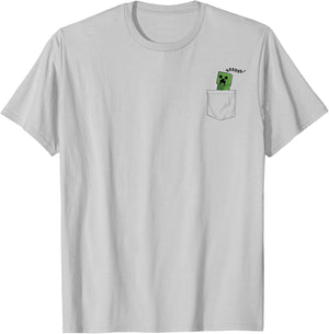 Minecraft Pocket Creeper SSSS... T-Shirt - T-Shirt | Ash