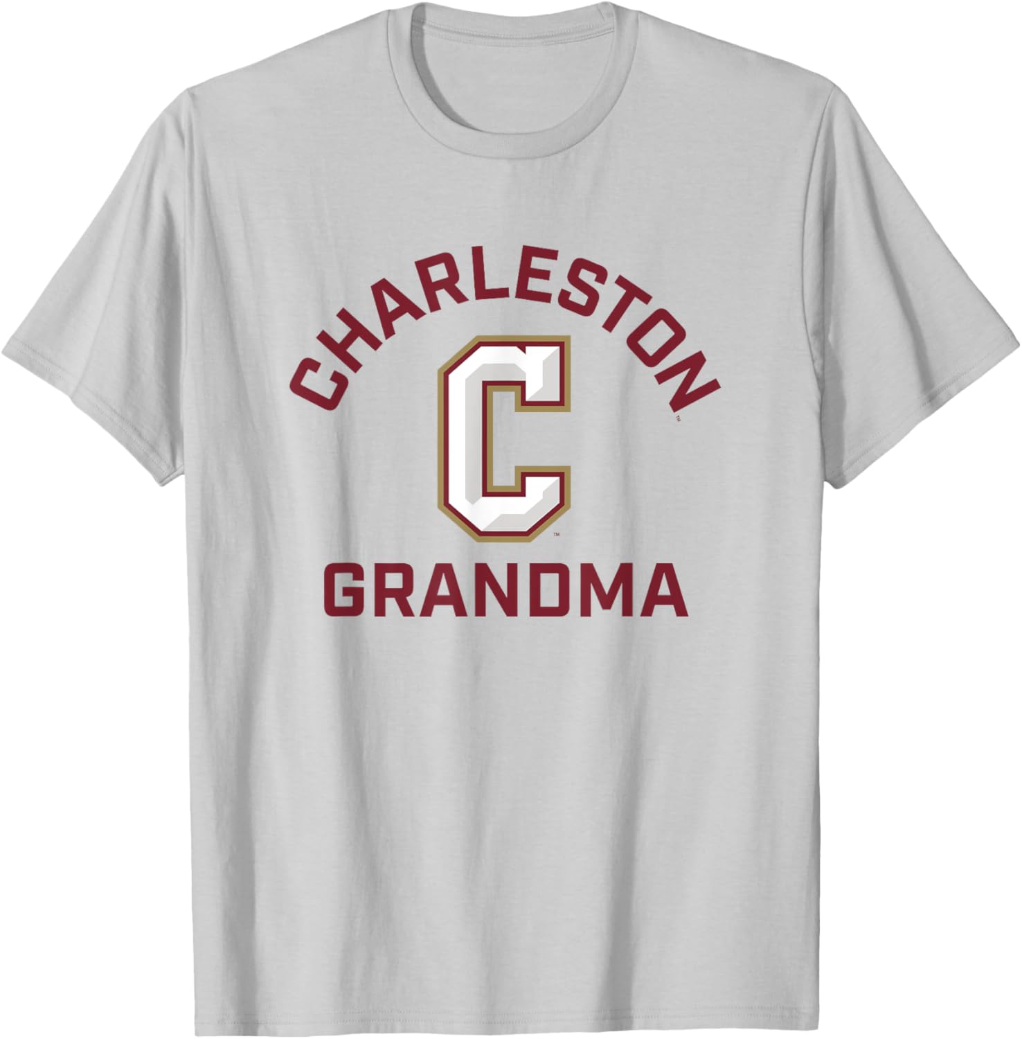 College of Charleston Cougars Arched Grandma T-Shirt - T-Shirt | Ash