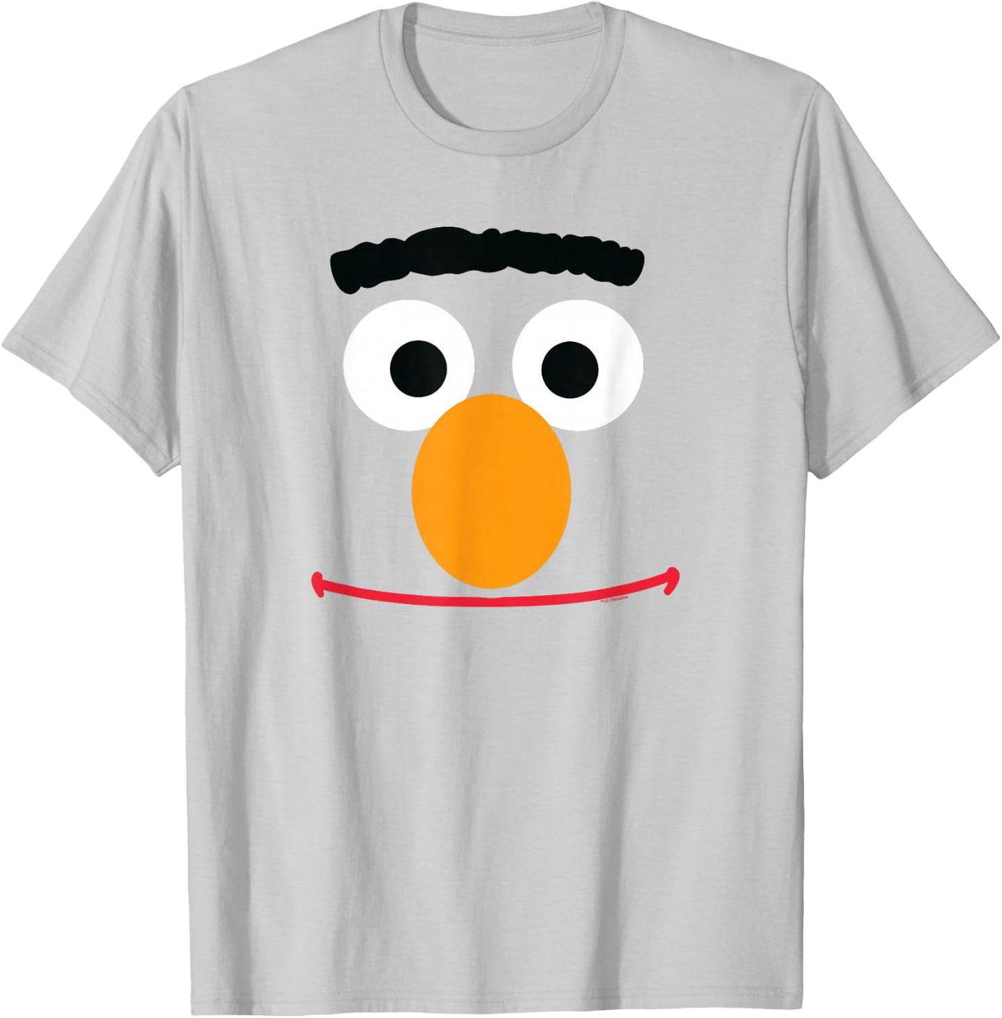 Sesame Street Bert Face Halloween Costume T-Shirt - T-Shirt | Ash