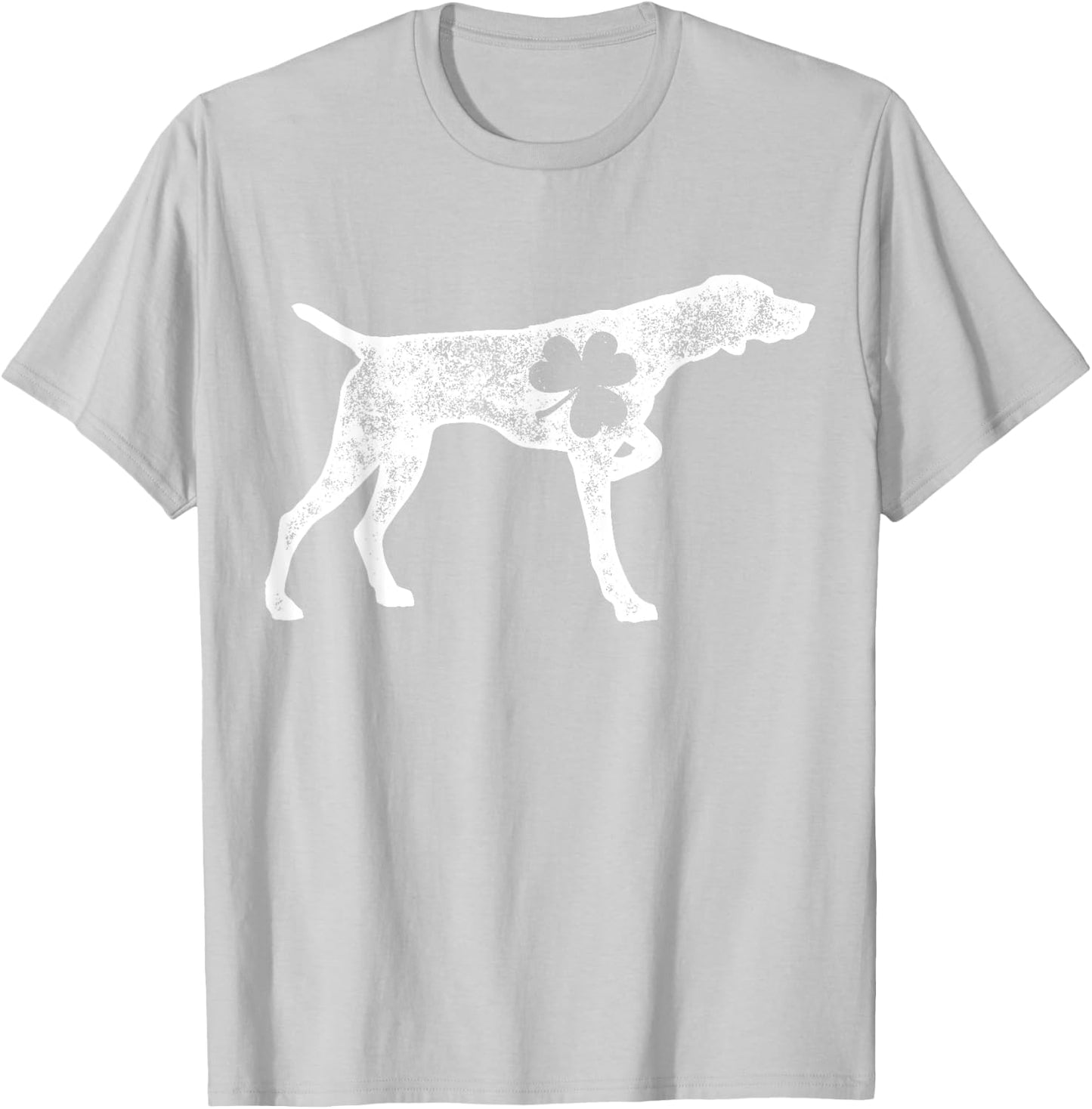 German Shorthaired Pointer St Patrick's Day Boys Shamrock Dog T-Shirt - T-Shirt | Ash