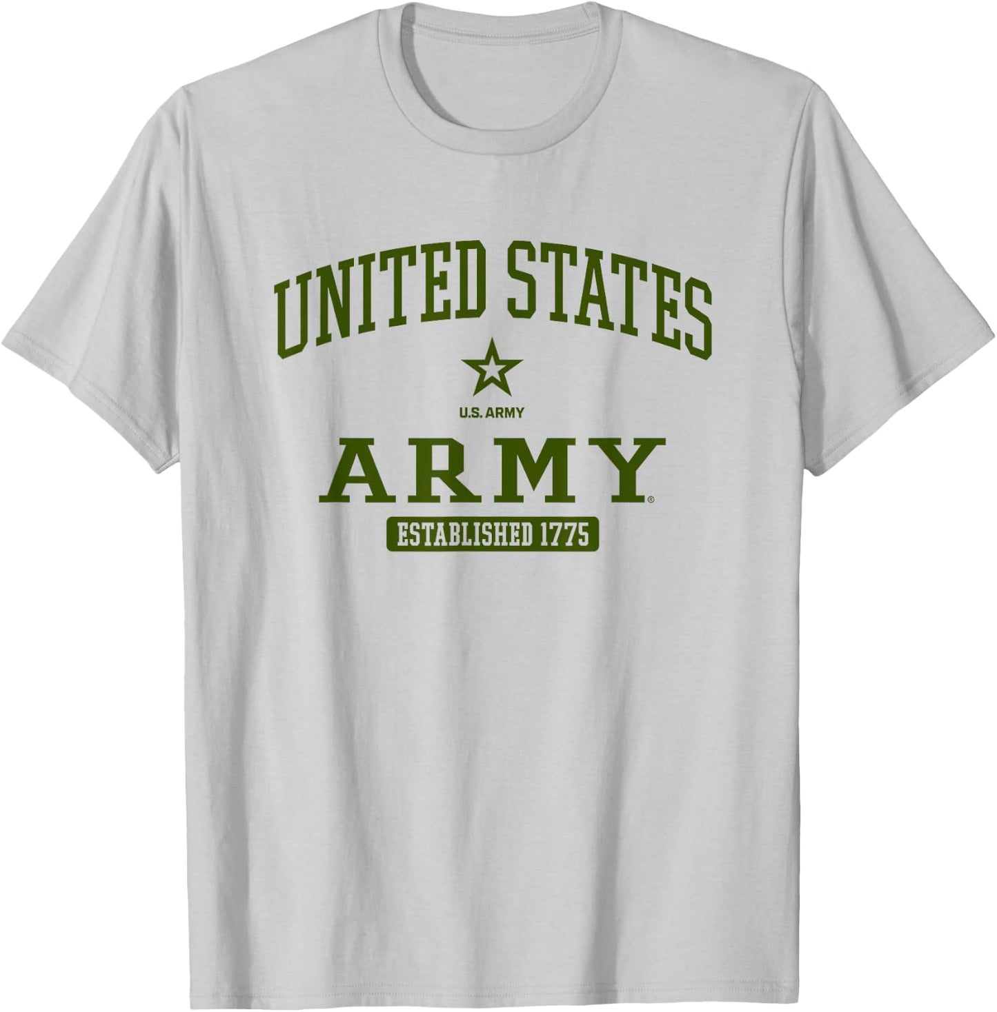 United States Army Military Action Officially Licensed T-Shirt - T-Shirt | Ash