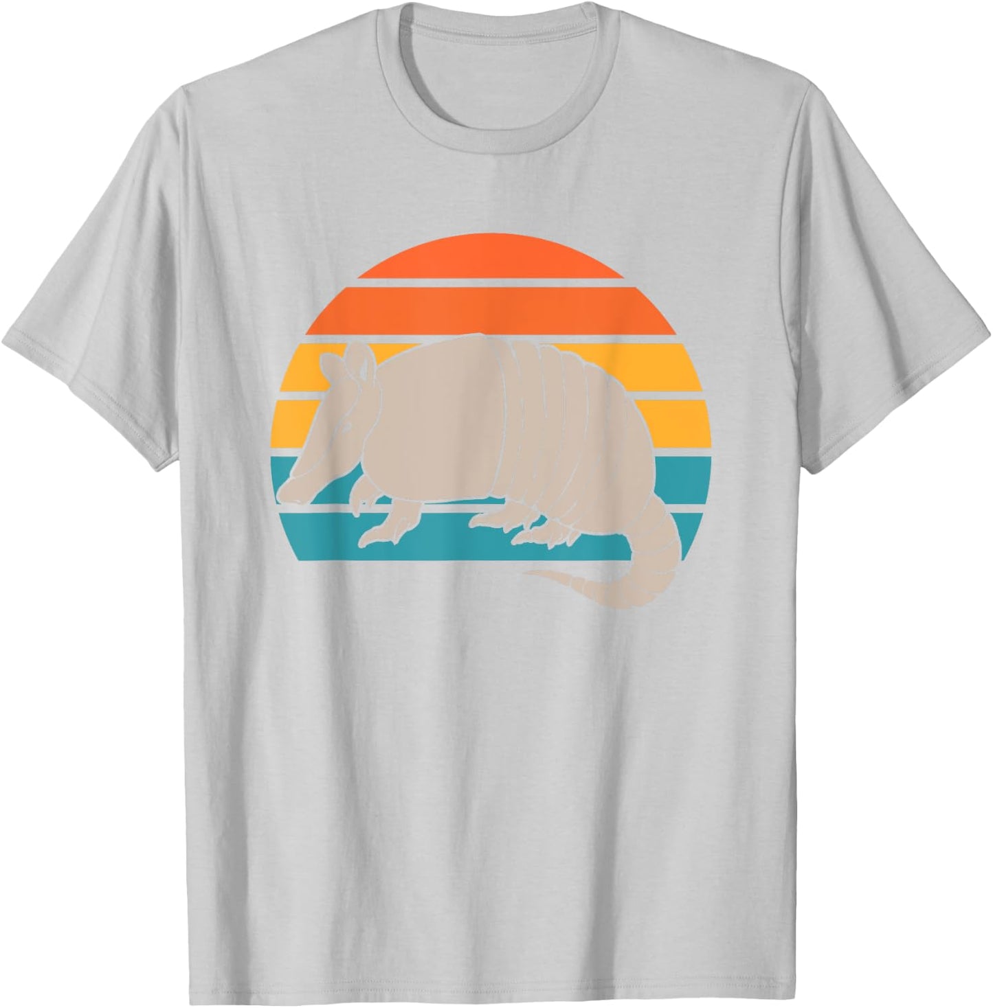 Animal Lover Outdoors Wild Nature Wildlife Retro Armadillo T-Shirt - T-Shirt | Ash