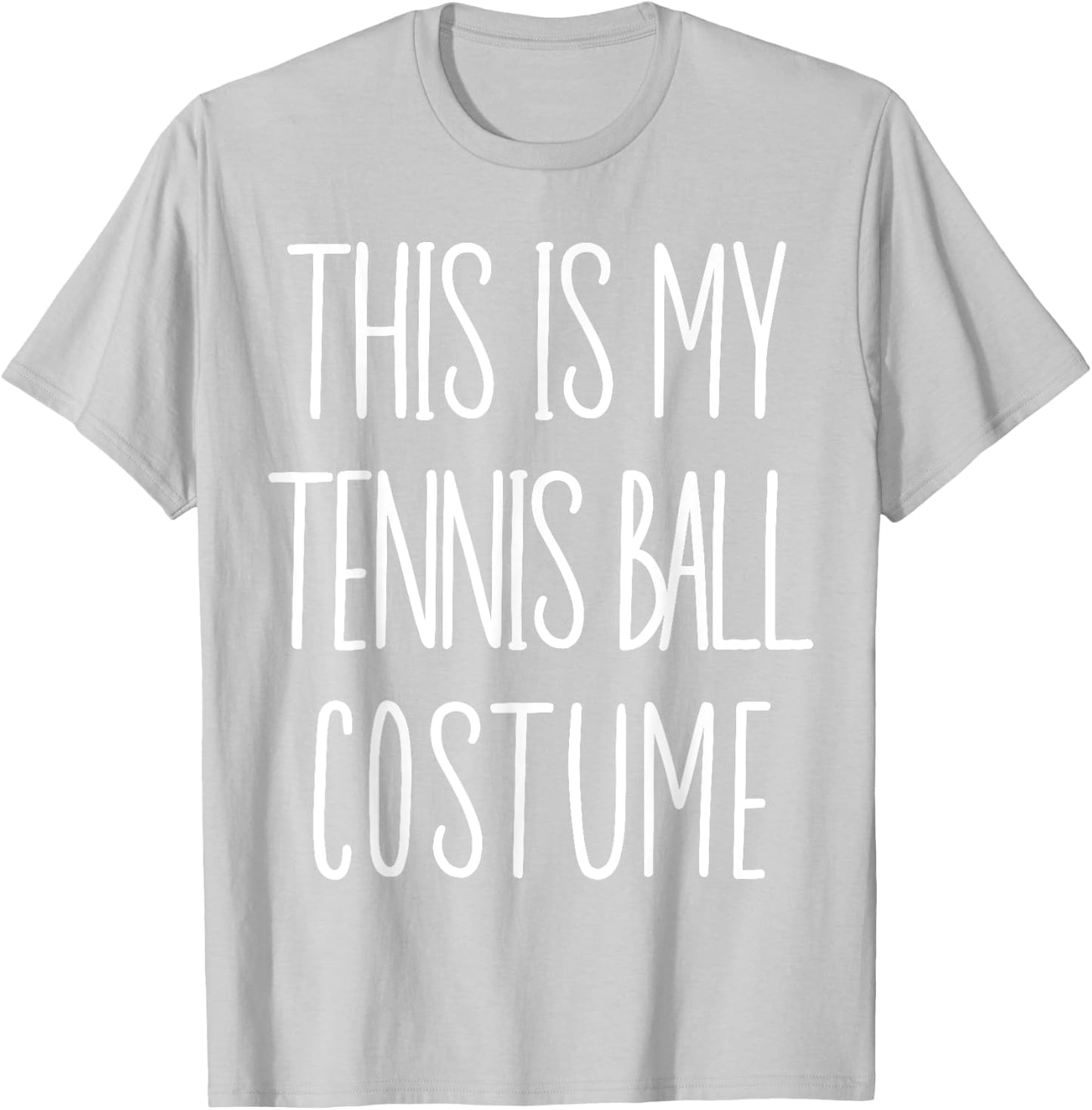Tennis Ball Costume Funny Tennis Player Halloween Costume T-Shirt - T-Shirt | Ash