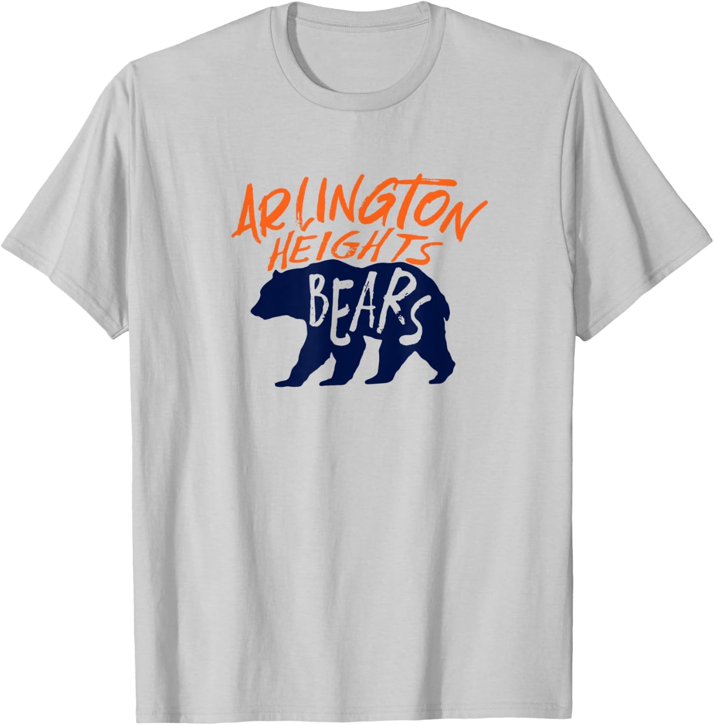 Arlington Heights Bears Football Team Touchdown Retro T-Shirt - T-Shirt | Ash