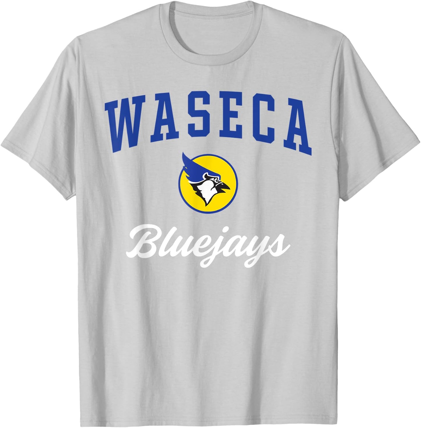 Waseca High School Bluejays T-Shirt - T-Shirt | Ash