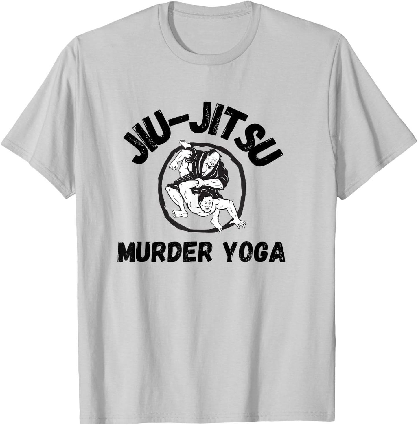Murder Yoga Shirt Funny Brazilian Jiu Jitsu T-Shirt - T-Shirt | Ash