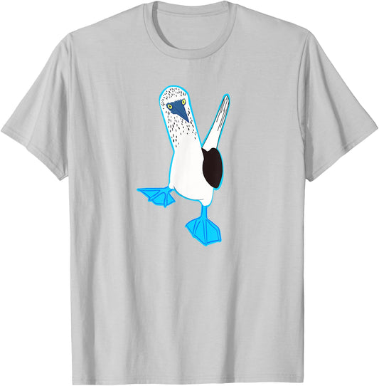 Funny Blue-Footed Boobie T-Shirt - T-Shirt | Ash