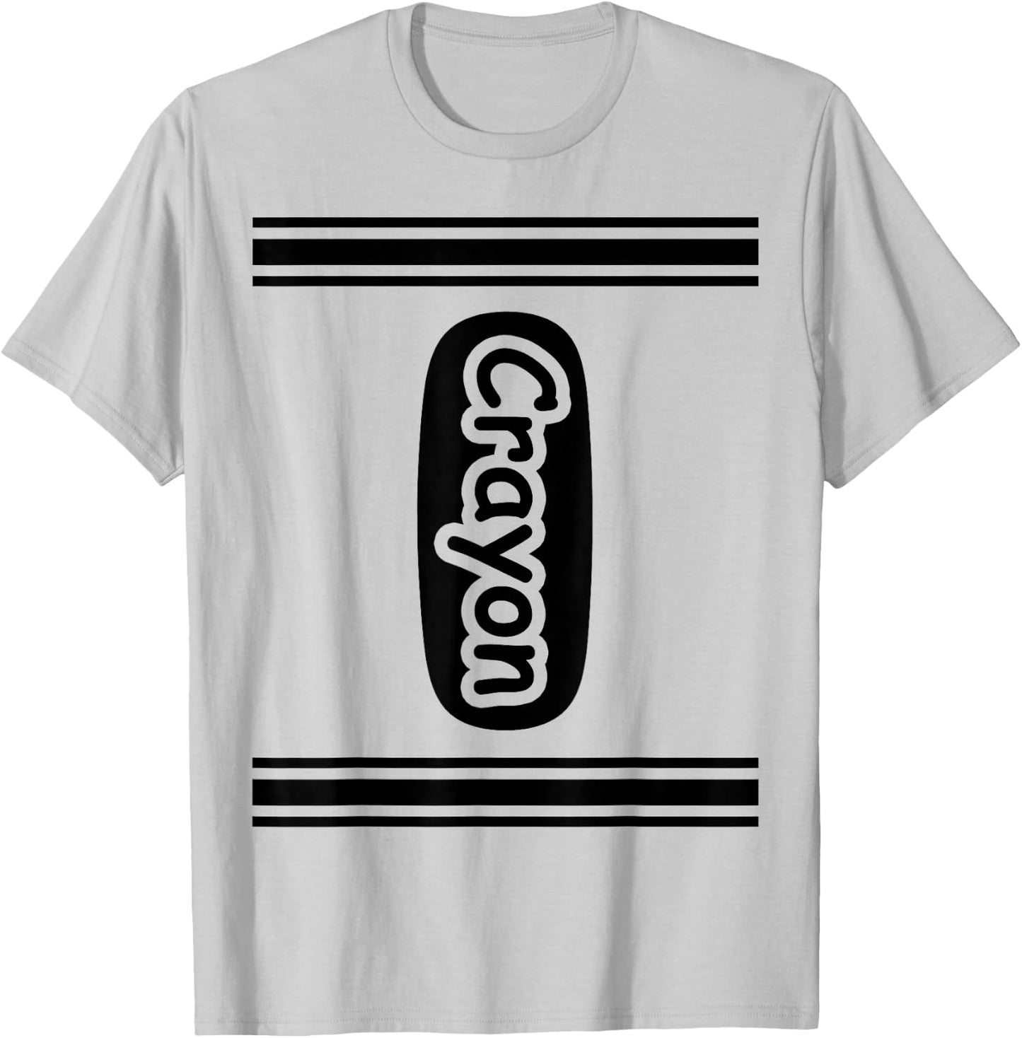 Crayon , Grey, Small T-Shirt - T-Shirt | Ash