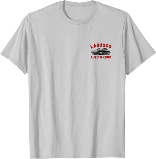 Cobra Kai Retro LaRusso Auto Group Ad Front and Back T-Shirt - T-Shirt | Ash