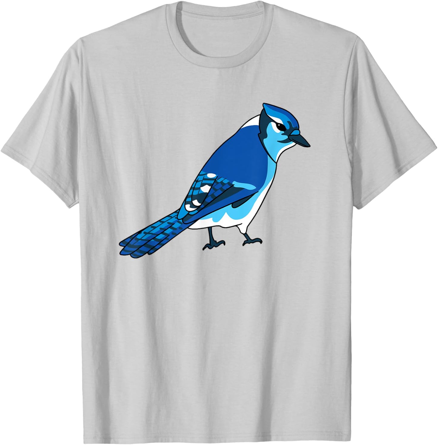 Blue Jay Bird Species T-Shirt - T-Shirt | Ash