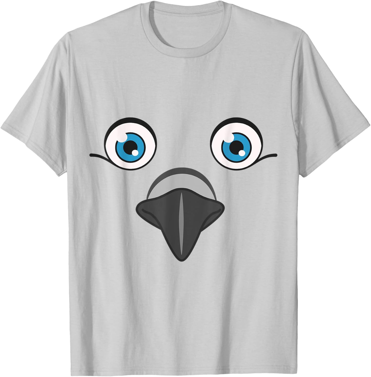 Funny Dove Animal Face Lazy Halloween Costume T-Shirt - T-Shirt | Ash