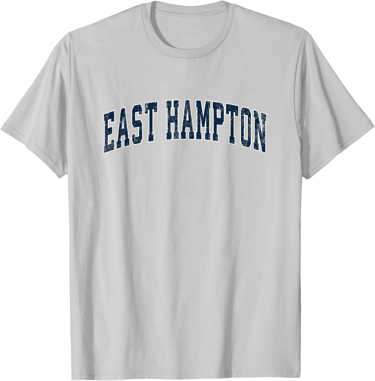 East Hampton New York NY Vintage Sports Design Navy Design T-Shirt - T-Shirt | Ash