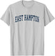 East Hampton New York NY Vintage Sports Design Navy Design T-Shirt - T-Shirt | Ash