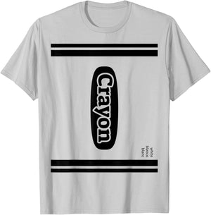 Crayon White Group Costume T-Shirt - T-Shirt | Ash