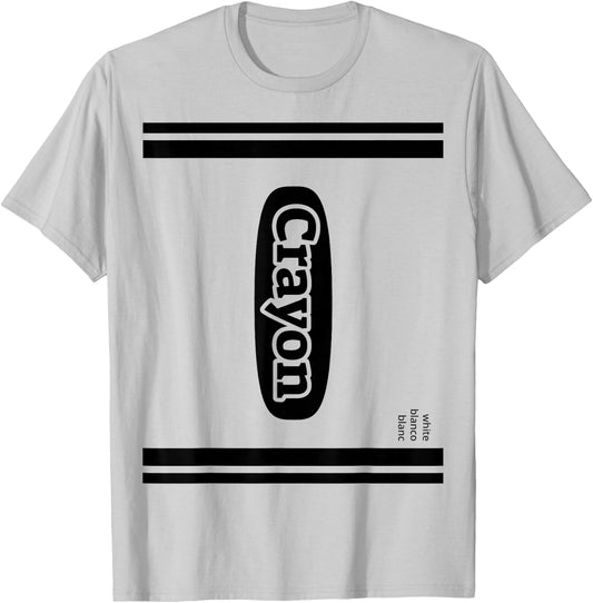 Crayon White Group Costume T-Shirt - T-Shirt | Ash
