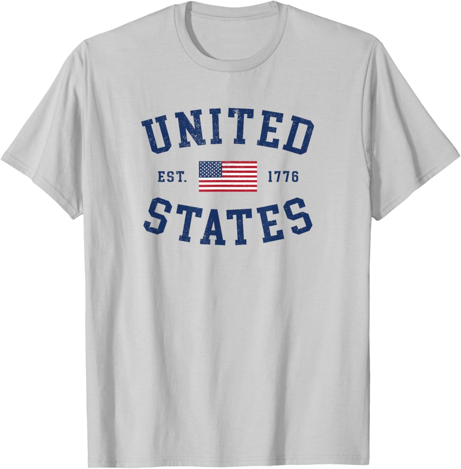 United States USA US Flag Patriotic 4th of July America T-Shirt - T-Shirt | Ash