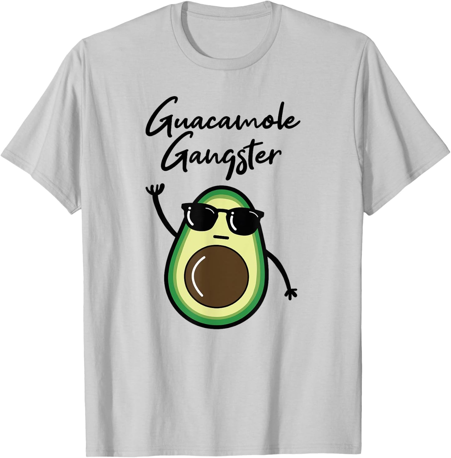 Guacamole Gangster Shirt, Funny Avocado Gangsta , Cinco Mayo T-Shirt - T-Shirt | Ash