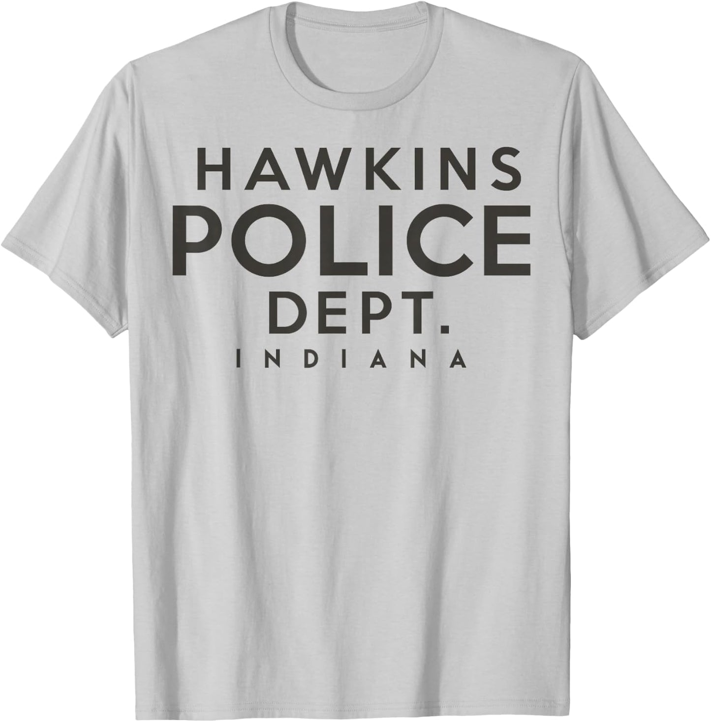 Netflix Stranger Things Hawkins Police Dept. Indiana T-Shirt - T-Shirt | Ash