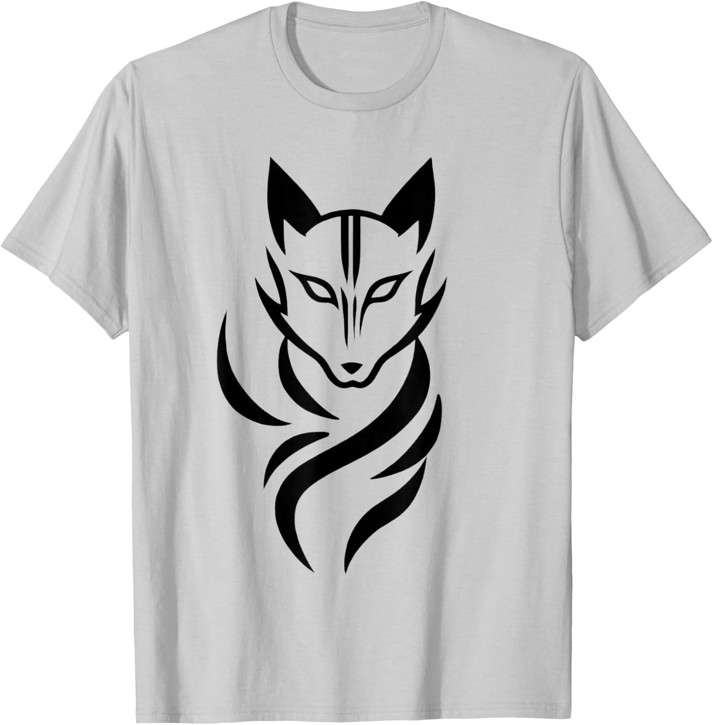 Kitsune Dreams, Japanese-inspired nine-tailed Fox T-Shirt - T-Shirt | Ash
