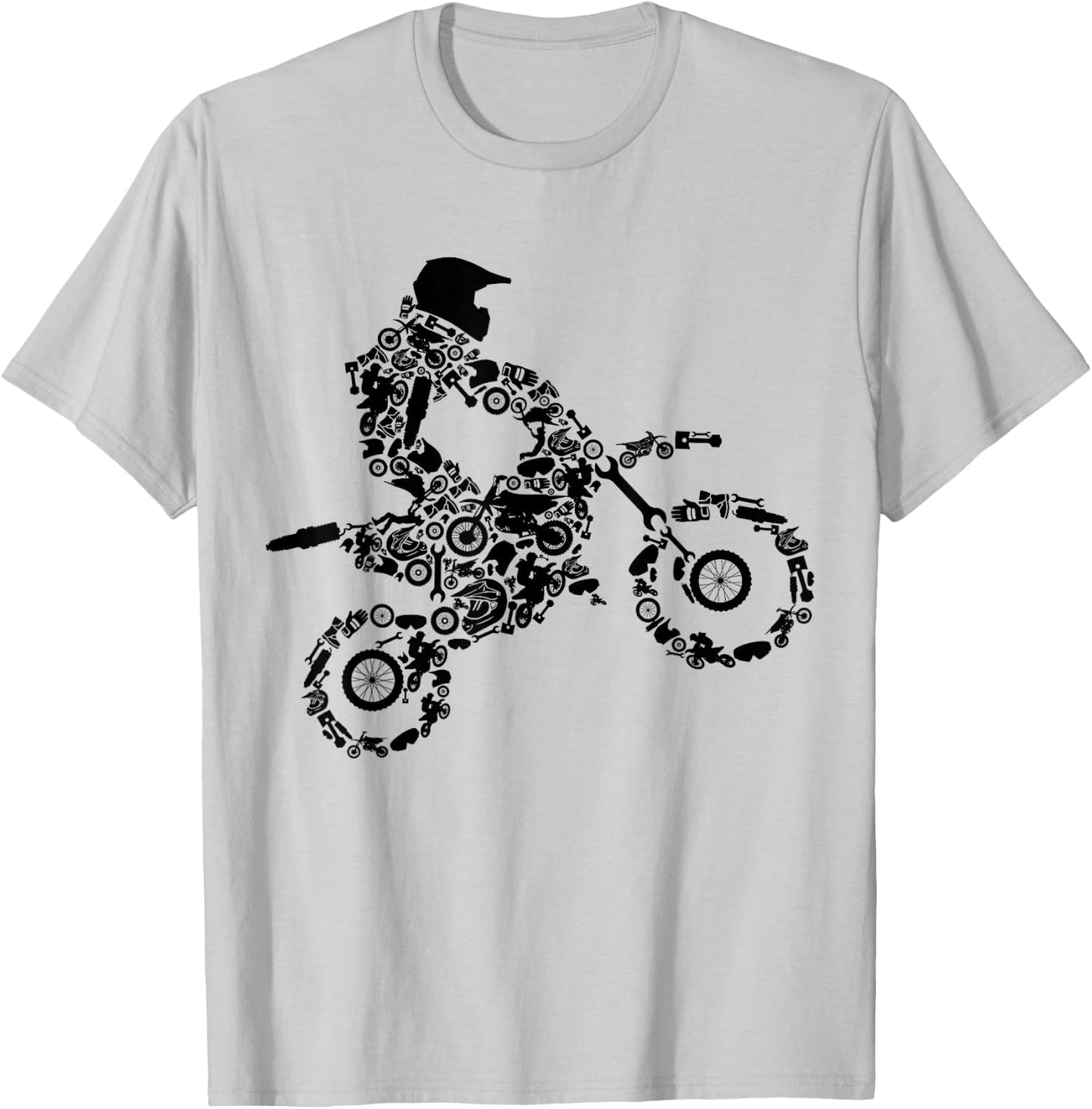 Motocross Dirt Bike Enduro Supermoto Bike Dirt Biker T-Shirt - T-Shirt | Ash