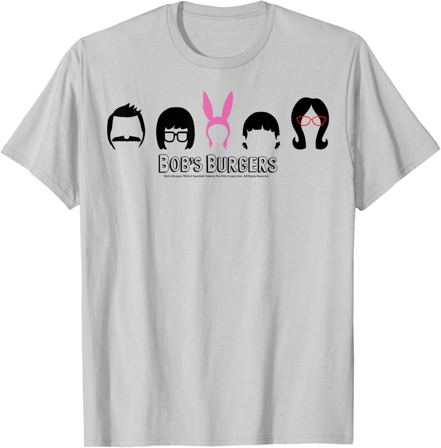 Bob's Burgers Family Hair T-Shirt - T-Shirt | Ash
