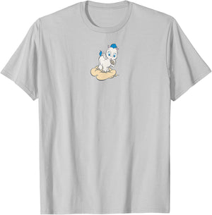 Disney Hercules Cute Little Pegasus Floating Chest Portrait T-Shirt - T-Shirt | Ash