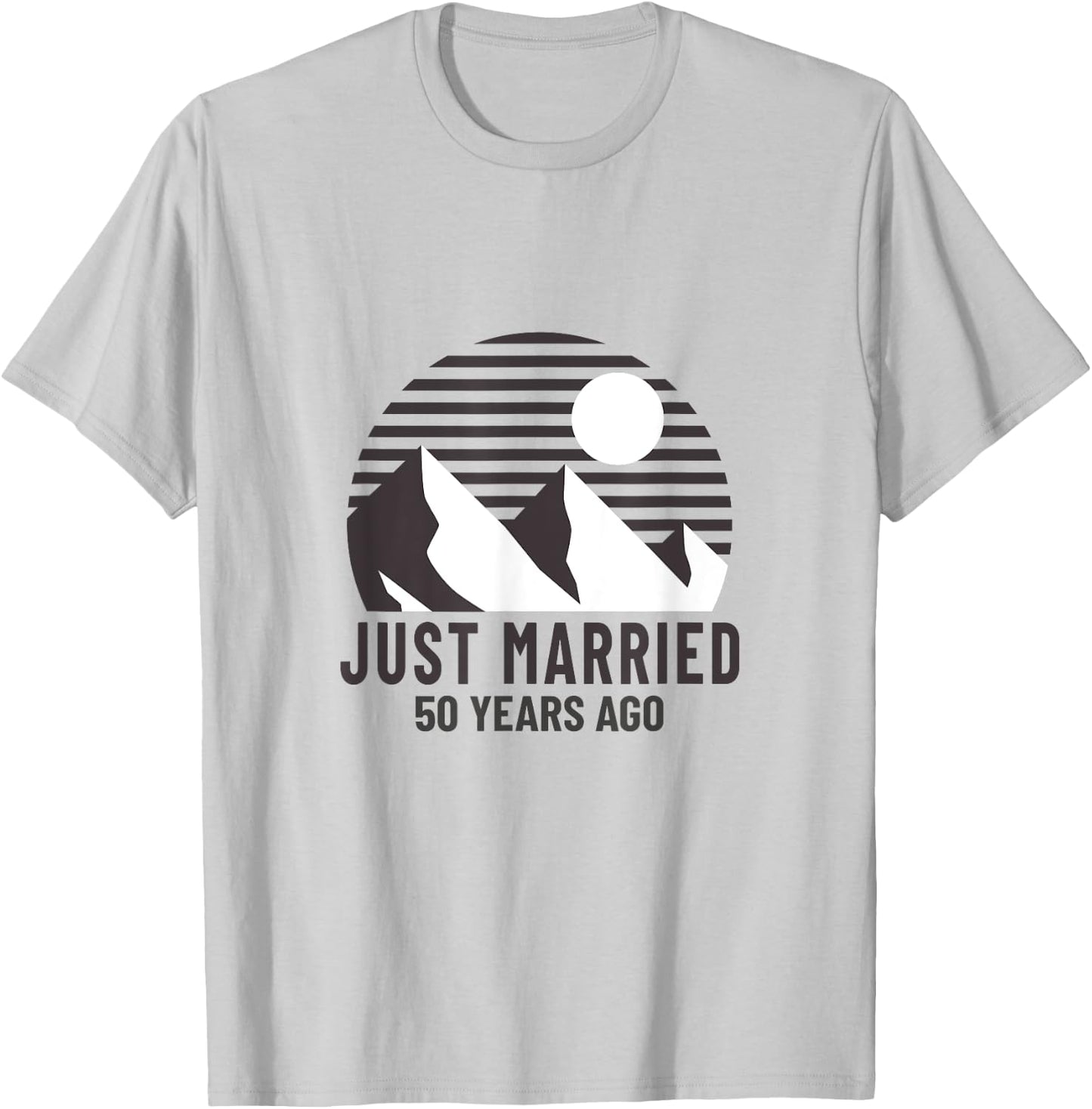 Romantic Matching Couples - 50th Golden Wedding Anniversary T-Shirt - T-Shirt | Ash
