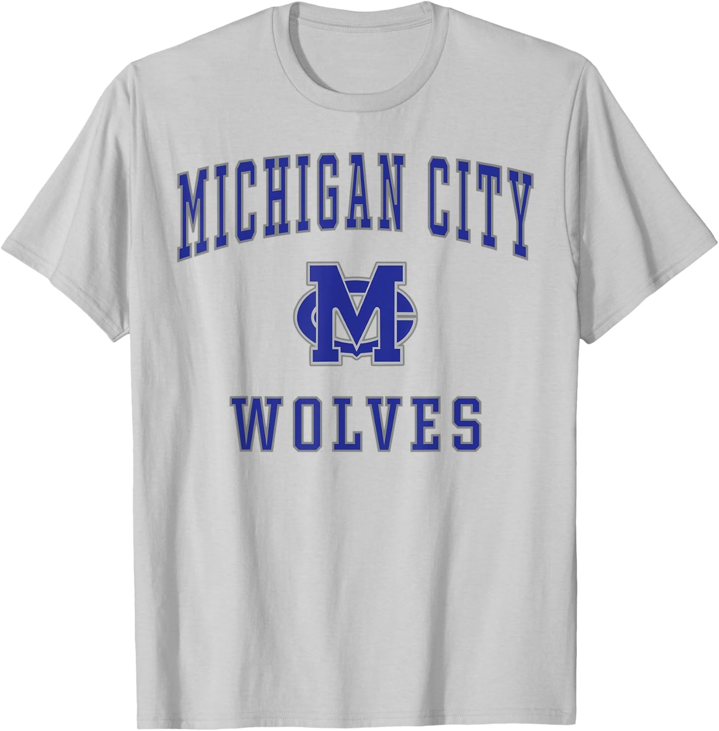 Michigan City High School Wolves T-Shirt - T-Shirt | Ash