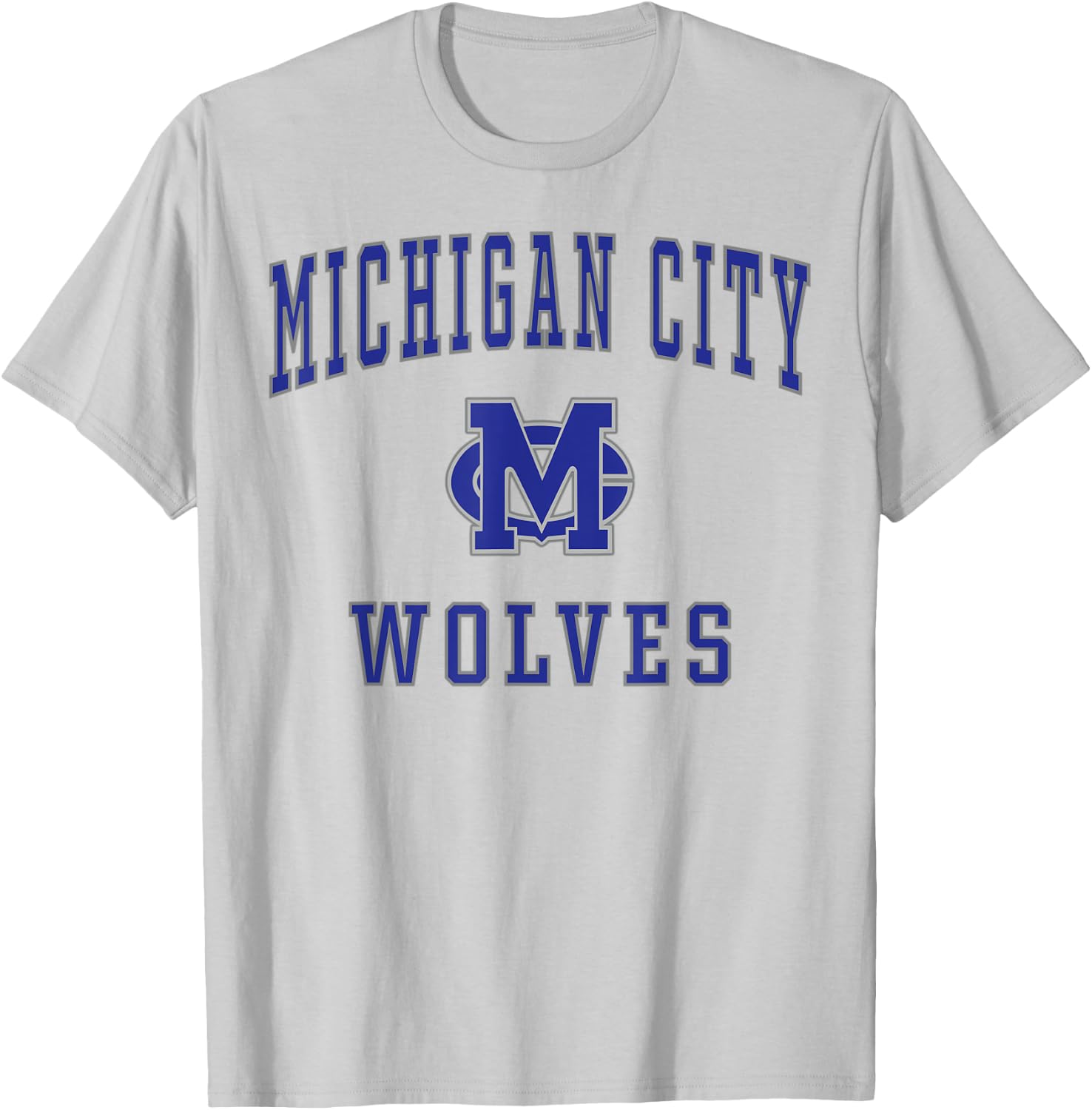 Michigan City High School Wolves T-Shirt - T-Shirt | Ash