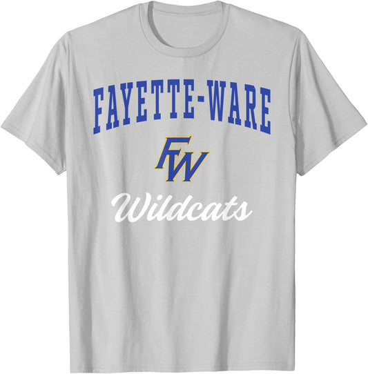 Fayette-Ware High School Wildcats T-Shirt - T-Shirt | Ash