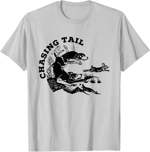 Rabbit Hunter - Beagles - Chasing Tail - Hunting Cottontail T-Shirt - T-Shirt | Ash