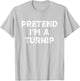 Pretend I'm A Turnip Lazy Halloween Costume T-Shirt - T-Shirt | Ash