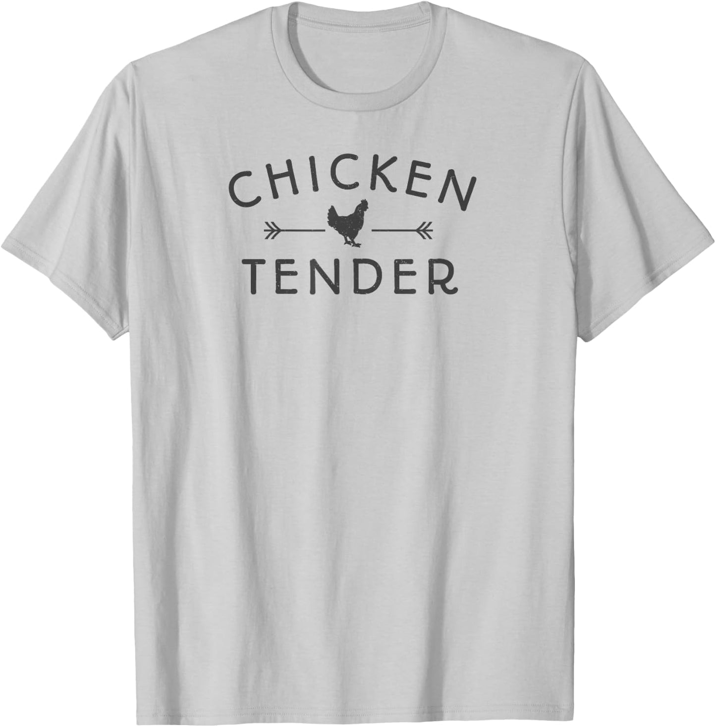Ordinary Acres Chicken Tender Dark Lettering - Grey, , Short Sleeve, Classic Fit, Cotton & Polyester Blend, Adult, Casual, Outdoor, Classic Style, Chicken Theme T-Shirt - T-Shirt | Ash