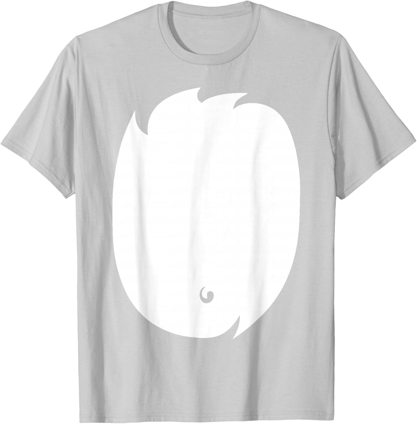 Fox Costume Shirt Cute Fox Belly DIY Halloween T-Shirt - T-Shirt | Ash