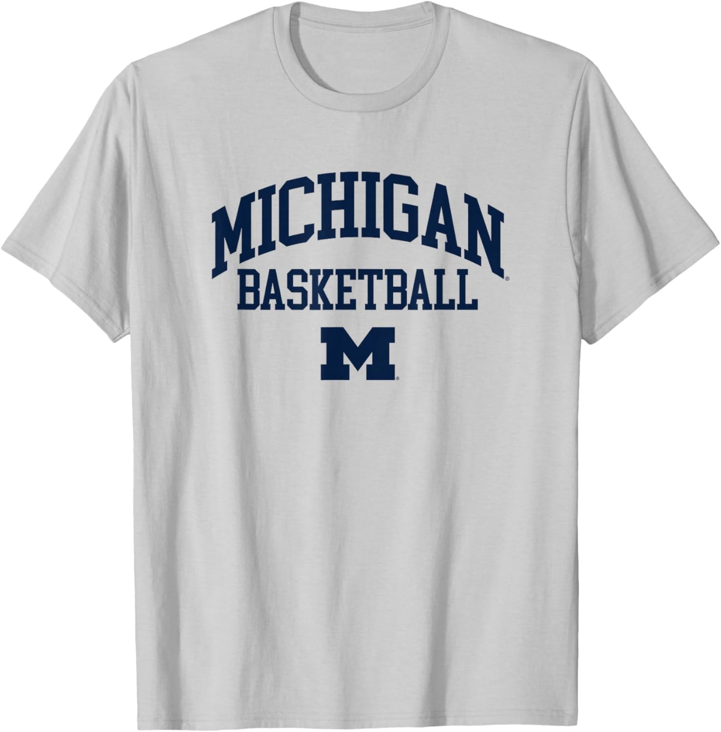 University of Michigan Wolverines U of M Basketball T-Shirt - T-Shirt | Ash