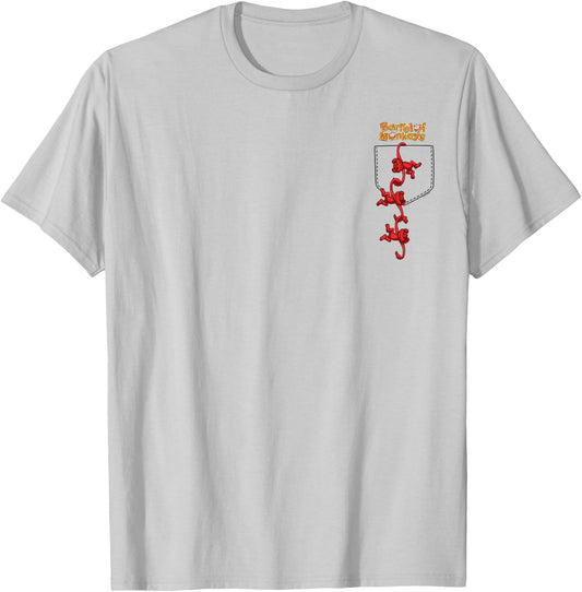 Faux Pocket Monkey Hang T-Shirt - T-Shirt | Ash