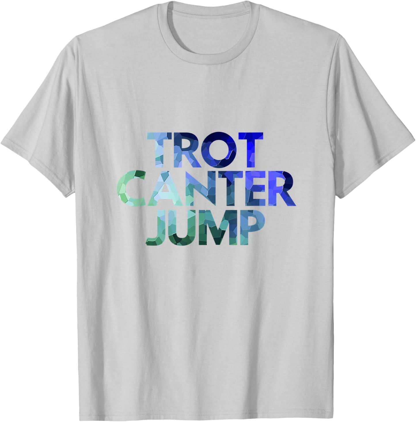 Equestrian Horse Shirt - Trot Canter Jump - English Rider T-Shirt - T-Shirt | Ash