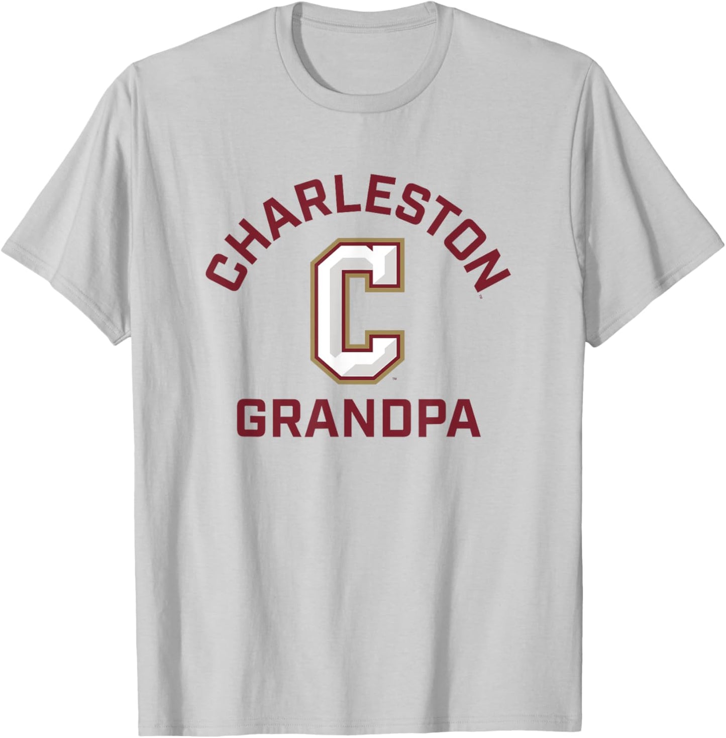 College of Charleston Cougars Arched Grandpa T-Shirt - T-Shirt | Ash