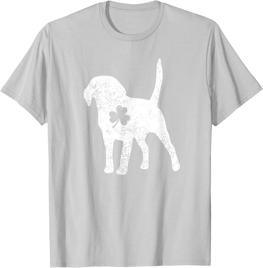 Labrador Shamrock St Patricks Day Lab Dog Lover Gift T-Shirt - T-Shirt | Ash
