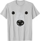 Polar Bear Kids Costume Bear Face Cool Zoo Polar Bear T-Shirt - T-Shirt | Ash