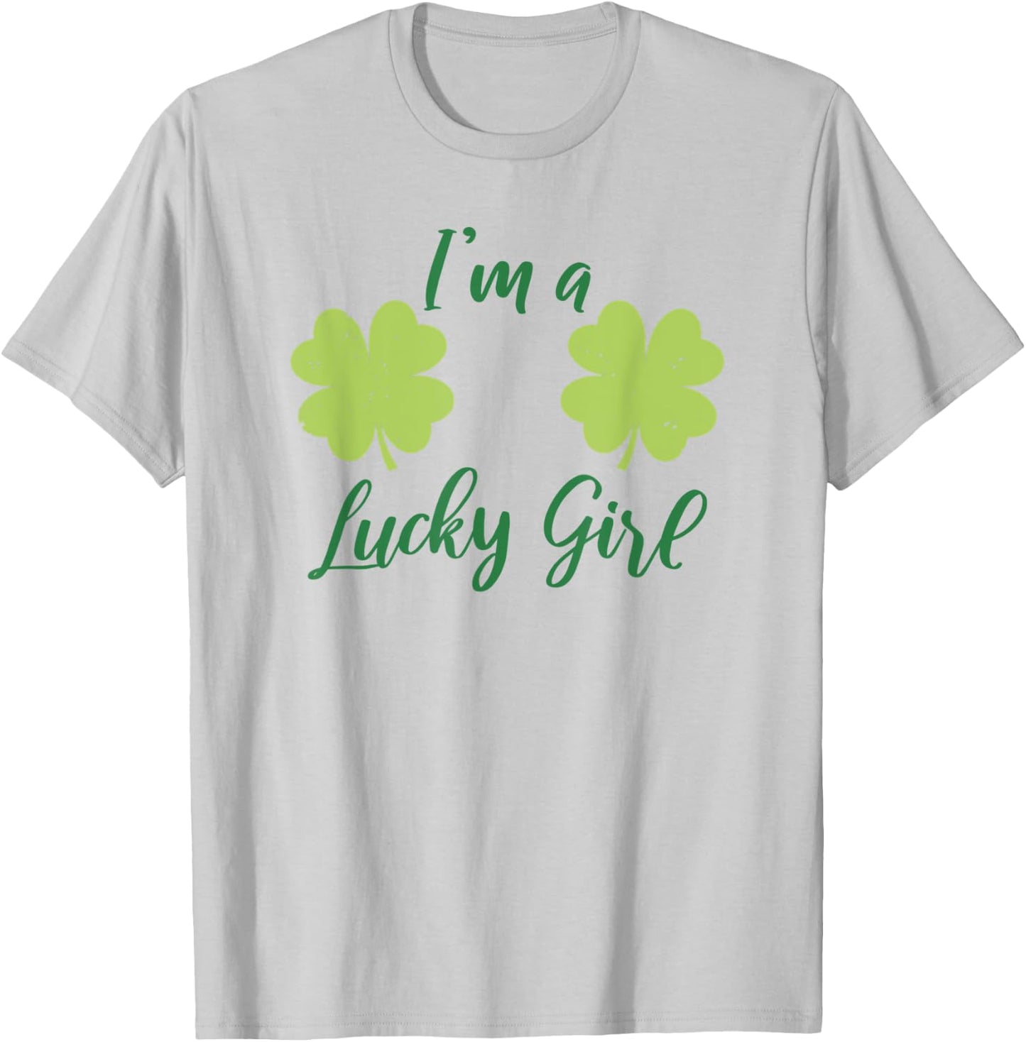 Sexy Shamrock Boobs - St Patricks Day Four Leaf Clover T-Shirt - T-Shirt | Ash