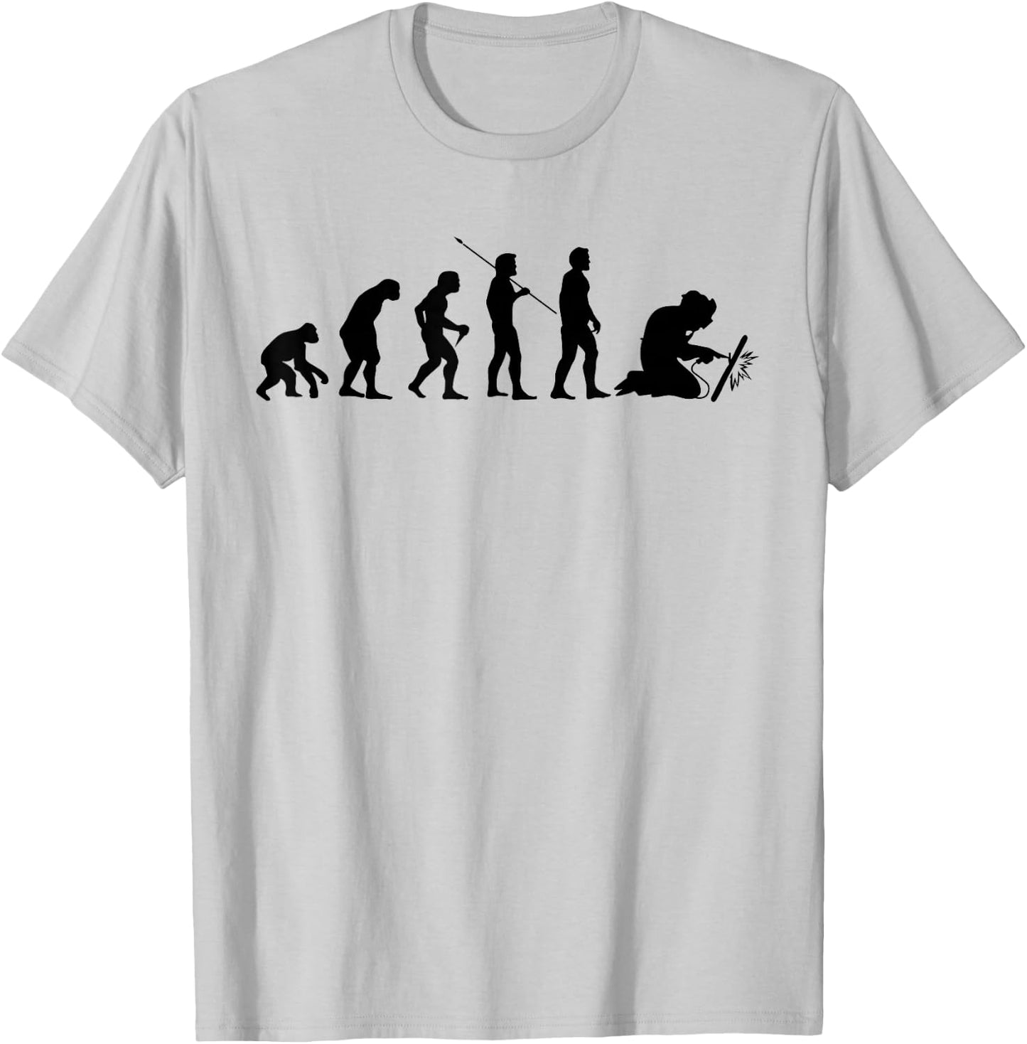 Welder Evolution Craftsman Welding Profession Gift T-Shirt - T-Shirt | Ash